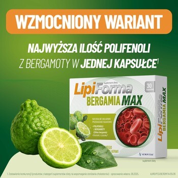 LipiForma Bergamia Max, kapsułki twarde, 30 szt.