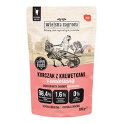 Wiejska Zagroda Kurczak z krewetkami i walerianą, mokra karma dla kota, 100 g