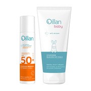 Zestaw Oillan, mgiełka ochronna do twarzy i ciała SPF 50, 75 ml + ochronne mleczko do ciała, 100 ml https://azcdn.doz.pl/image/d/product/0741d5a7-scale-180x180.png