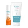 Zestaw Oillan, mgiełka ochronna do twarzy i ciała SPF 50, 75 ml + ochronne mleczko do ciała, 100 ml
