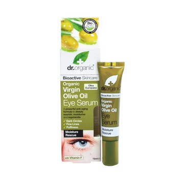 Dr Organic Virgin Olive Oil, serum pod oczy z organiczną oliwą z oliwek, 15 ml