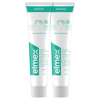 Elmex Sensitive, pasta do zębów, 75 ml x 2