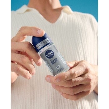 Nivea Men Silver Protect, antybakteryjny antyperspirant, roll-on, 50 ml