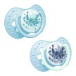 Canpol Lovi, smoczek uspokajający silikonowy dynamiczny, 6-18 m Tie Dye Blue, 2 szt.