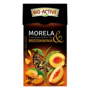 Big-Active, herbata czarna Morela & Brzoskwinia, 80 g