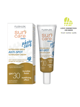 Flos-Lek Sun Care Derma Anti-Spot, ultralekki krem SPF30,  30 ml