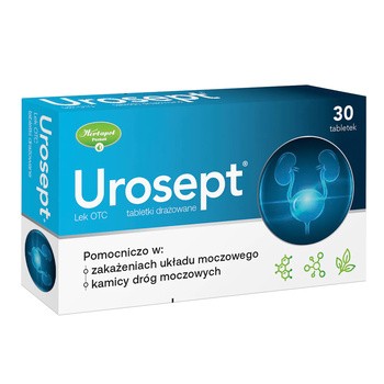 Urosept, tabletki drażowane, 30 szt.