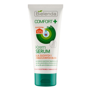 Bielenda Comfort+, krem-serum ekstremalnie zniszczonych dłoni, 75 ml