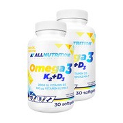 Zestaw 2x Allnutrition Omega 3 K2 + D3, kapsułki, 30 szt. https://azcdn.doz.pl/image/d/product/d09a3f55-scale-180x180.png