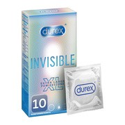 Durex Invisible XL, prezerwatywy powiększone, 10 szt.