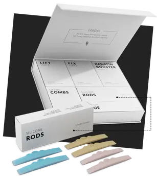 Nanolash Silicone Rods, wałeczki silikonowe do liftingu i laminacji rzęs, 6 szt.