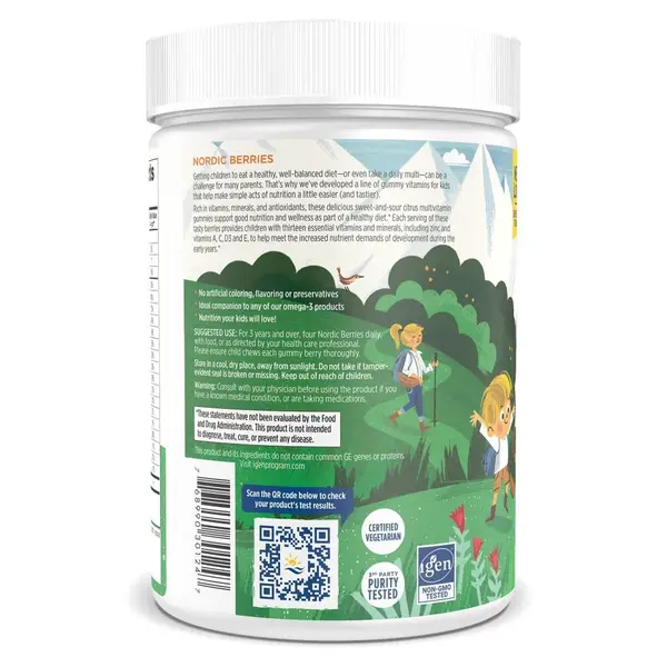 Мультивитамины Nordic Naturals Nordic Berries Multivitamin, для детей с 2 лет и взрослых, жевательные мармеладки, 200 шт — фото 3