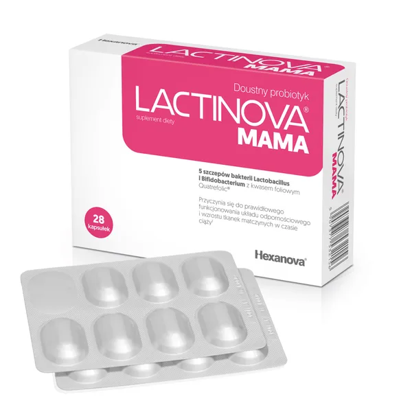 Пробиотик для беременных и кормящих Lactinova Mama, 4,5 млрд, 28 капсул — фото 3