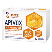 DOZ Product Apivox na gardło z miodem manuka, pastylki do ssania, 20 szt. https://azcdn.doz.pl/image/d/product/e4123c1b-scale-180x180.png