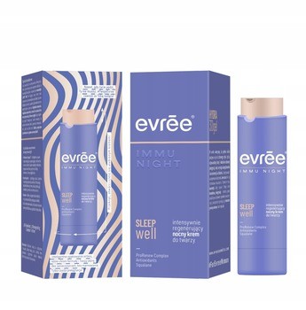 Evree Immu Night SleepWell, krem intensywnie regenerujący, na noc, 45 ml