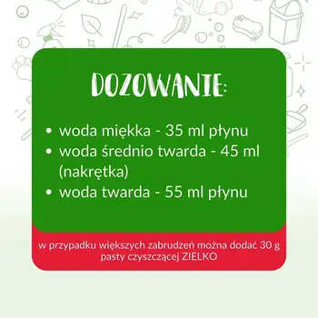 Zielko, Płyn do prania tkanin białych i jasnych, 1000 ml