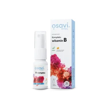 Osavi Kompleks Witamin B,  spray doustny, smak pomarańczowy, 25 ml