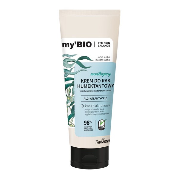 my'BIO Farmona my'BIO, humektantowy krem do rąk, 100 ml — Składniki i ocena