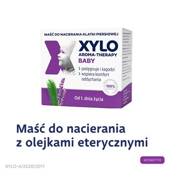 Xylo Aroma-Therapy Baby, maść do nacierania klatki piersiowej od 1. dnia życia, 50 ml