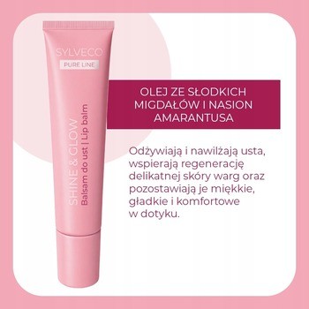 Sylveco Pure Line, balsam do ust, Shine and Glow, 15 ml