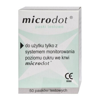 Test paskowy Microdot, 50 pasków