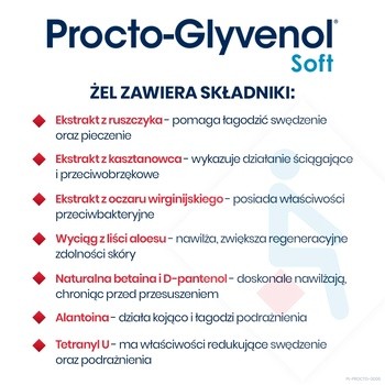 Procto-Glyvenol Soft, żel do higieny intymnej, 180 ml