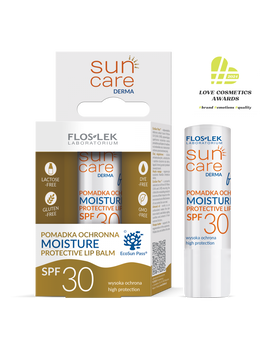 Flos-Lek Sun Care Derma Moisture, pomadka ochronna SPF 30, 1szt.