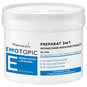 Pharmaceris E Emotopic, preparat 3w1 intensywnie natłuszczający do ciała, 400 ml
