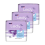 Zestaw 3 x Seni Lady Slim normal, wkładki urologiczne, 15 szt.