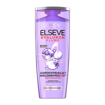 Loreal Elseve, Hyaluron Plump, szampon wypełniający nawilżeniem do włosów odwodnionych, 400 ml