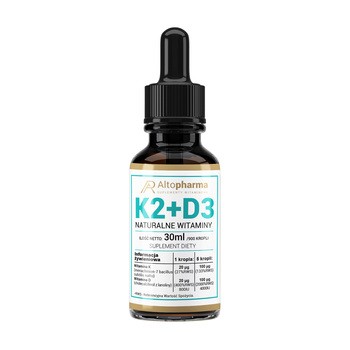 Naturalne Witaminy K2 + D3 Forte, krople, 30 ml
