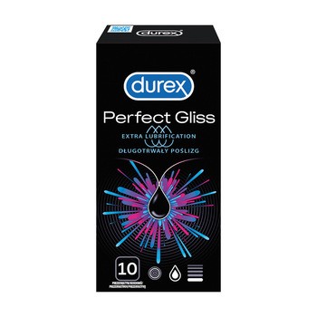 Durex Perfect Gliss, prezerwatywy, 10 szt.