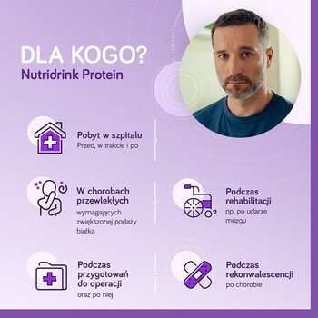 Zestaw 2x Nutridrink Protein, płyn o smaku brzoskwinia-mango, 4 x 125 ml