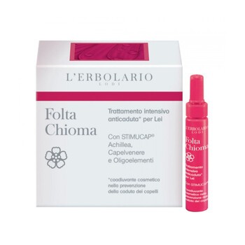 L'Erbolario Folta Chioma, intensywna kuracja przeciw wypadaniu włosów dla kobiet, 12 x 7 ml