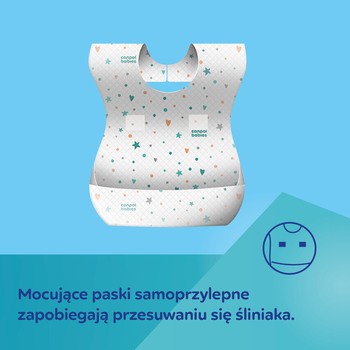Canpol babies, wodoodporne śliniaki jednorazowe z kieszonką, 10 szt.