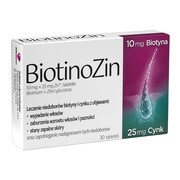 BiotinoZin, 10 mg + 25 mg Zn2+, tabletki, 30 szt. https://azcdn.doz.pl/image/d/product/0bff8b7f-scale-180x180.png