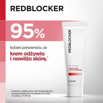 RedBlocker, krem do skóry wrażliwej i naczynkowej, na noc, 50 ml
