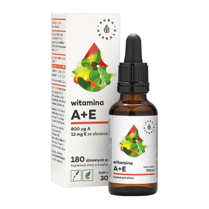 Aura Herbals Witamina A+E, Krople, 30 Ml