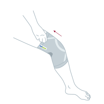 Actimove ES Knee Support, opaska stawu kolanowego z zabudowaną rzepką, rozmiar M, 1 szt.
