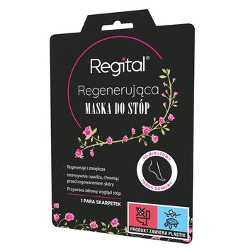 Regital, maska regenerująca do stóp, 1 para