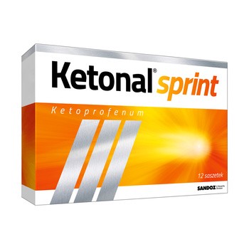 Ketonal Sprint, 25 mg, granulki do sporządzania roztworu doustnego, 12 saszetek