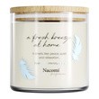 Nacomi Fragrances, fresh breeze at home, świeca sojowa, 450 g