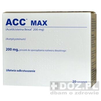 ACC Max, 200 mg, proszek do sporządzania roztworu doustnego, 20 saszetek (import równoległy, InPharm)