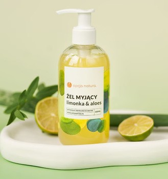 Opcja Natura, żel myjący, Limonka & Aloes, 250 ml