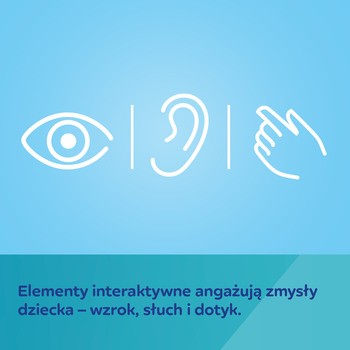 Canpol Babies, sensoryczna piłka z grzechotką i piszczkiem BabiesBoo, 1 szt.