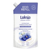 Luksja Creamy & Soft, nawilżające mydło w płynie, Len i Mleczko Ryżowe, refill, 400 ml https://azcdn.doz.pl/image/d/product/c9db0946-scale-180x180.png