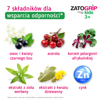 Zatogrip Kids 3+, płyn, 120 ml