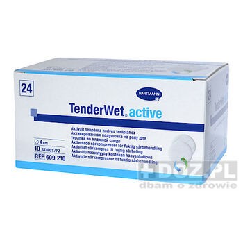 TenderWet 24 active, opatrunek jałowy, średnica 4 cm, 10 szt.