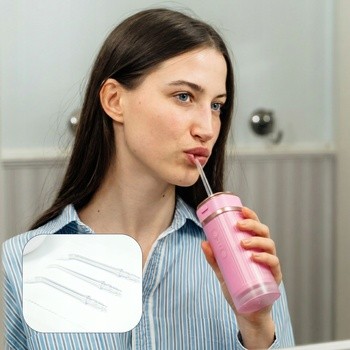 Zent Stream+, bezprzewodowy irygator do zębów, różowy, 1 szt.