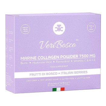 VeriBosco Kolagen Morski 7500 mg, saszetki z proszkiem, smak owoce leśne, 10 szt.